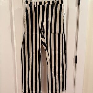 Big Bud Press Black and White Striped Work Pants